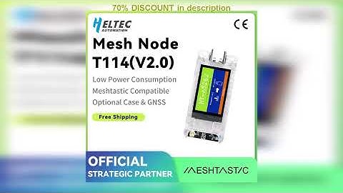A must-have product! Heltec T114 V2 Meshtastic Tracker Nordic nRF52840 SX1262  GPS LoRaWAN LoRa Ar