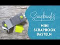 Schnell und einfach ein süsses quadratisches Mini Scrapbook mit Tag-Taschen basteln