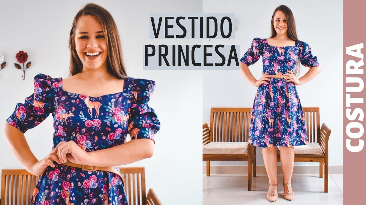 VESTIDO COM MANGA BUFANTE MUITO FÁCIL DE COSTURAR | ELLEN BORGES