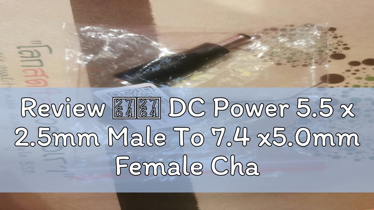 Adaptateur DC 5.5x2.5 Mm Mâle Vers 7.4x5.0 Mm Femelle - Pour Chargeur HP, Dell, Neuf