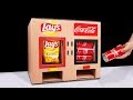 DIY How to Make LAY'S Chips and Coca Cola Vending Machine