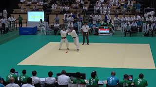 2018IH 男子柔道個人 90kg級 2回戦 岡田 育英（兵庫県） 対 大島 佐賀工（佐賀県）