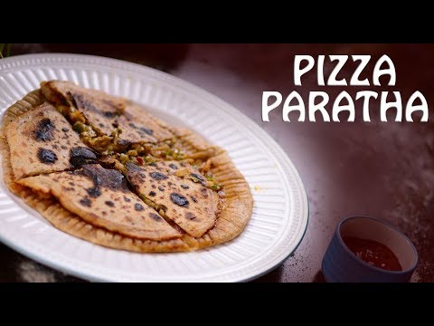 Veg Stuffed Pizza Pratha For Kids || Easy Food Recipes