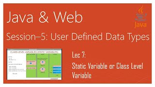 Static Variables | Class Level Variables | Java