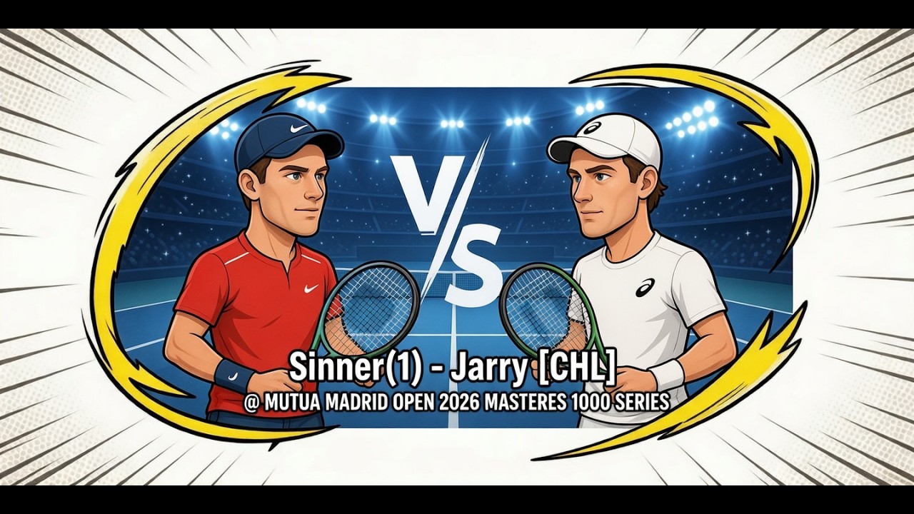 Sinner(1) [ITA] vs Jarry [CHL] 7-5 6-4 R2 Madrid [ESP] M1000 Mutua Madrid Open 2026 Ep29