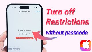 how to turn off restrictions on iphone without password