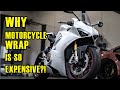 Why Motorcycle Wrap Is So Expensive? Vinyl wrapping 2020 Ducati Panigale V4