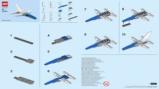 Lego Instructions - Monthly Mini Model Build - 40321 - Jet Fighter 01-2019