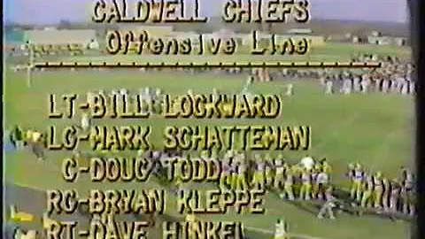 1982 Butler Bulldogs vs Caldwell Chiefs