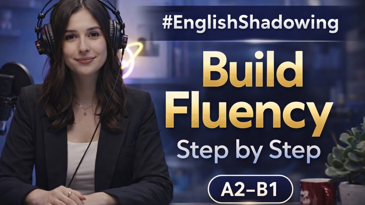 🎧 English Shadowing Practice | Build Fluency Step by Step (A2–B1) Part 1