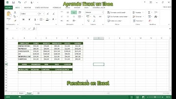 FUNCIONES SUMA, PROMEDIO, MAX, MIN, CONTAR, CONTARA, CONTAR.BLANCO EN EXCEL