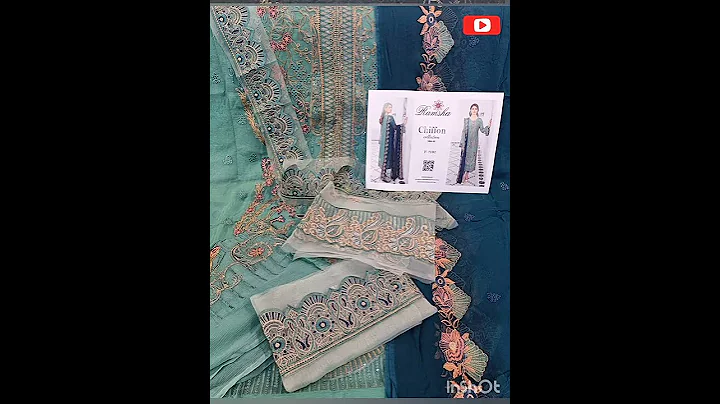 RAMSHA CHIFFON COLLECTION Vol-21👌 Pakistani Suit 👌#shorts#viral#original#pakistani suits#like#viral