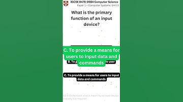 iGCSE Computer Science 0478 0984 Paper 1 Unit 3 q038 v1