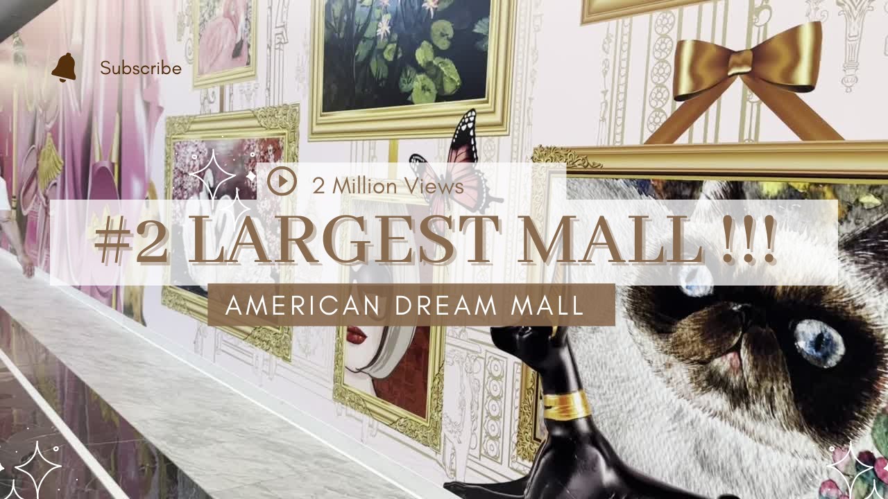 AMERICAN DREAM MALL⎢2ND LARGEST MALL IN THE U.S⎢RELAX AND WALK WITH ME ...