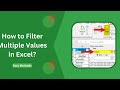 How to Filter Data.Excel