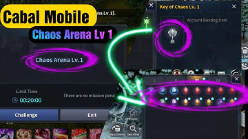 Blader Solo - Chaos Arena Lv 1 - Cabal Mobile Global Guide