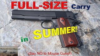 Can You Concealed CARRY a FULL-SIZE GUN in SUMMER?