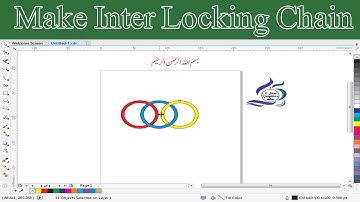 Creating Olympic Logo - Ring Inside Ring Trick - Coreldraw tutorials By 5Star Graphics.