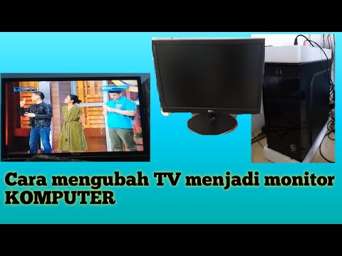 Video: Cara Menggunakan TV Sebagai Monitor Untuk Komputer