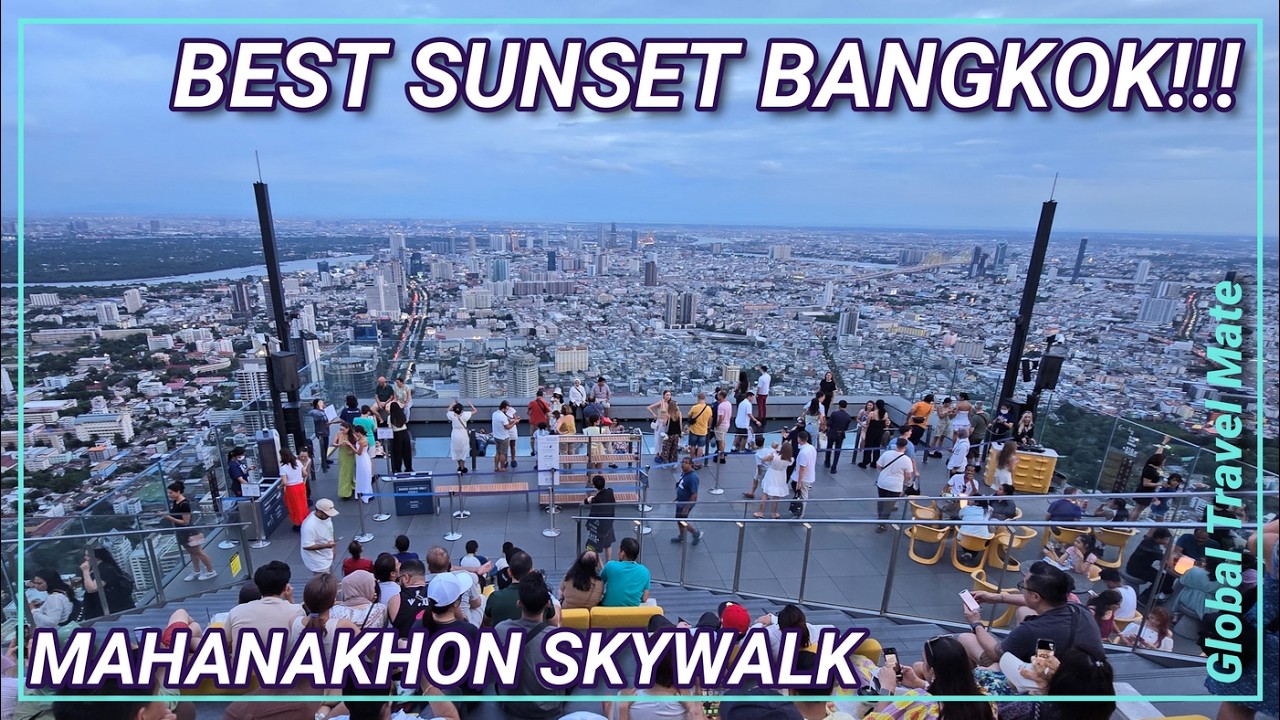 King Power Mahanakhon Skywalk Bangkok 78th Floor Highest Glass Walk 🇹🇭 Thailand