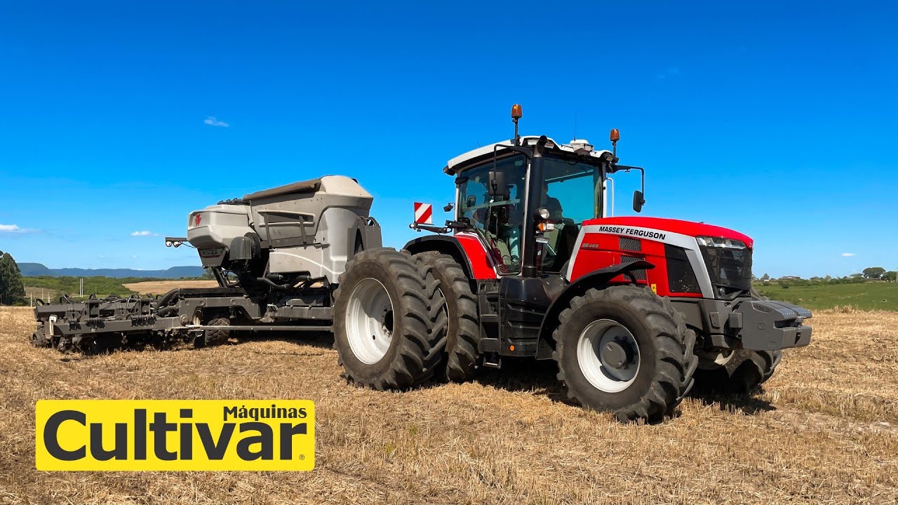 Test Drive Trator MF 8S.265 e semeadora Momentum 18