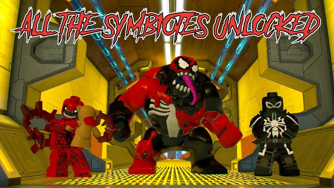LEGO Marvel Heroes 2 All Symbiotes Unlocked! (Spider-Man, Venom, Carnage, Carnom and more!) - YouTube