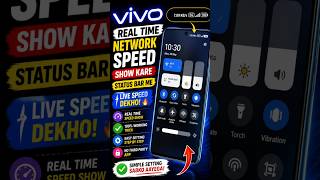 Vivo Ki Hidden Setting! Real Time Network Speed On Kare 🚀 #mobiletips #techtips #tech #vivo #viral
