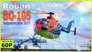 NICE ROBAN BO-105 SUPERSCALE 800 SPORTY AND AEROBATIC FLIGHT DEMONSTRATION