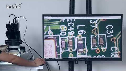 4K 3.5X-90X Zoom Industrial Lab Simul-Focal Stereo Microscope Trinocular Microscope Set