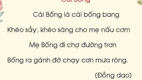 Tập đọc 1 Tuần 26 CÁI BỐNG