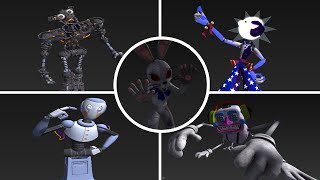 FNAF Help Wanted 2: Security Breach All Models + Animations!