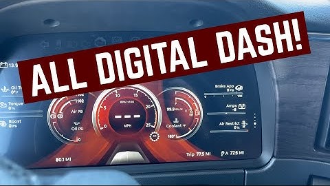 New Peterbilt digital dash & our truck setup