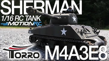 Torro M4A3E8 Sherman 16th Scale RC Tank - Motion RC Overview