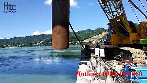 Cắt cọc bê tông khoan nhồi dưới sông, biển an toàn và hiệu quả