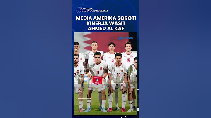 MEDIA AMERIKA SENGGOL WASIT KONTROVERSIAL AHMED AL KAF yang Rugikan Timnas Indonesia #pssi #afc