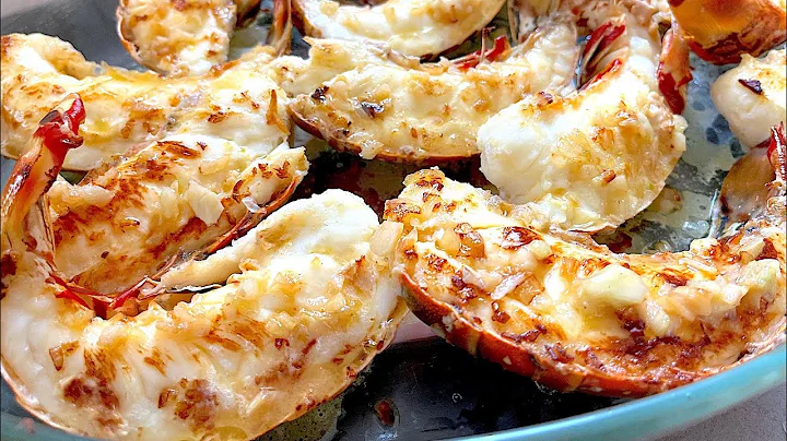 Grilled Lobster Tails with Garlic Butter Sauce and Lemon