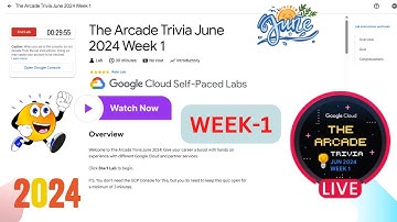 The Arcade Trivia June 2024 Week 1 Quiz Answers #qwiklabs || Lab Solution || Qwiklabs Arcade 2024