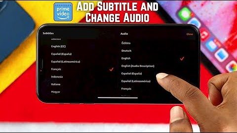 Change Subtitle and Audio Language on Amazon Prime Video!