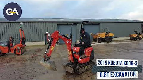 2019 KUBOTA K008 3 0 8T EXCAVATOR