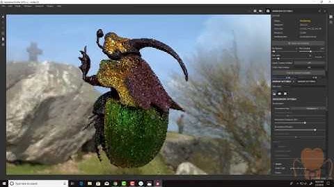 Phanaeus vindex sculpting project part 12: Using Smart Masks to Add Damage