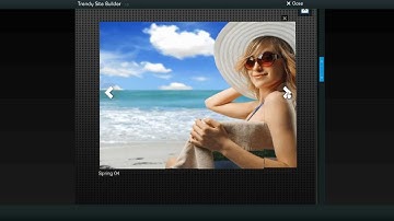 How to link main pages to gallery in Trendy Site Builder 1.1.0?