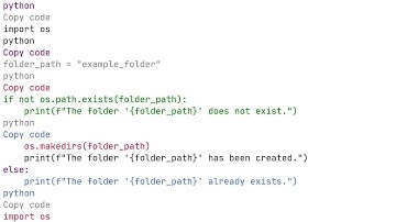 python create a folder if not exist