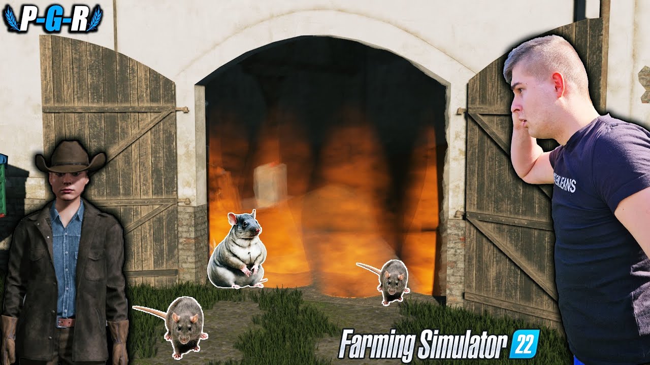 SZCZURY JADŁY NASZE ZBOŻE😱 PANI JANINA WSZYSTKO PODPALIŁA😭 STRACILIŚMY CAŁY DOROBEK😭🔹PGR🔹79