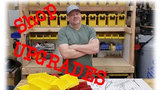 Workshop Upgrades: bolt bins and peg board with a twist
