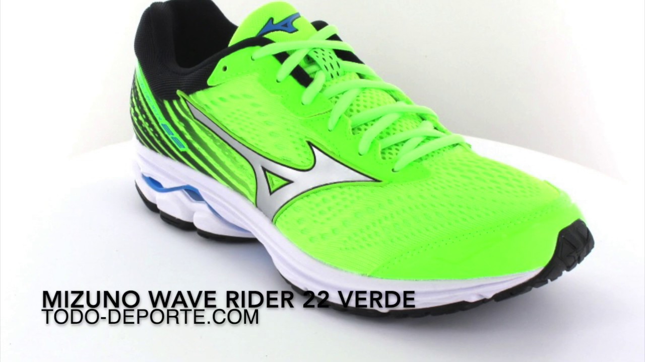 mizuno wave rider 22 green