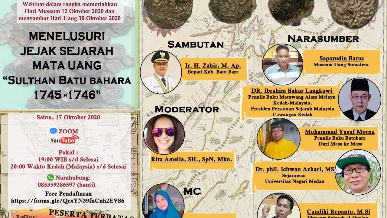 WEBINAR: Menelusuri Jejak Sejarah Mata Uang Sulthan Batu Bahara 1745-1746 M