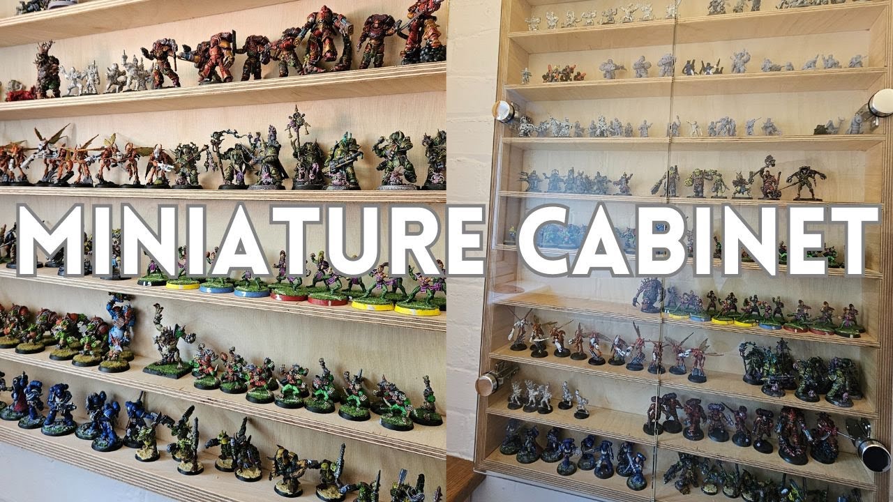 Making a Glass Fronted Miniature Cabinet - Space Saving Narrow Display unit