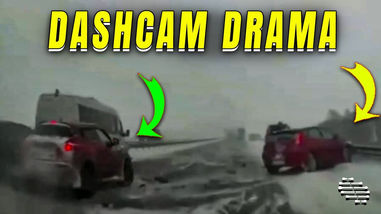 Dashcam Captures a High-Speed Collision and a Near Miss - YouTube