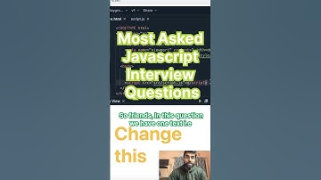 Most asked Javascript interview questions #shorts #javascript #react #coding #interview