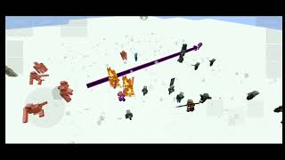 Max Effects Iron golem Fight an Ultra Modded Raid part 41 Minecraft 1.18.2 